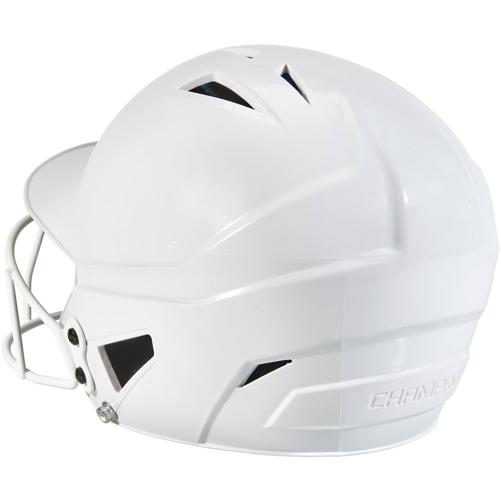 CHAMPRO FASTPITCH UNCOATED HX SOFTBALL HELMET WITH MASK