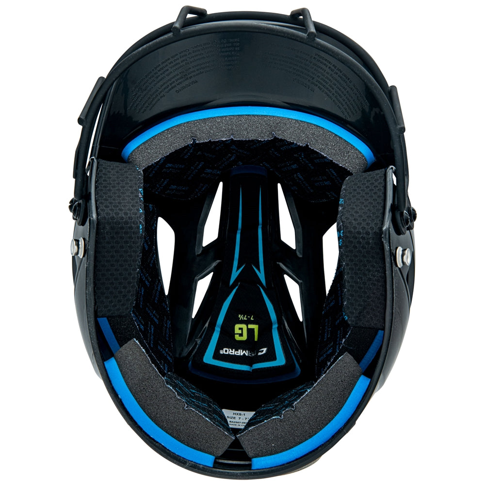 CHAMPRO FASTPITCH UNCOATED HX SOFTBALL HELMET WITH MASK
