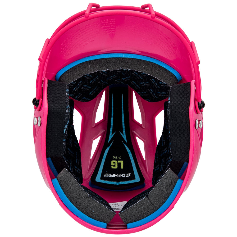 CHAMPRO FASTPITCH UNCOATED HX SOFTBALL HELMET WITH MASK