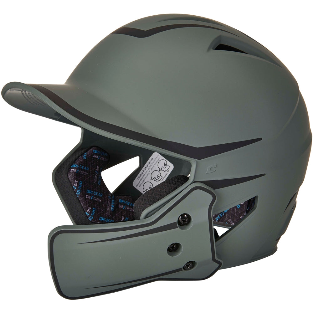 CHAMPRO BASEBALL HX LEGEND PLUS 2-TONE BSBLL HELMET WITH FLAP
