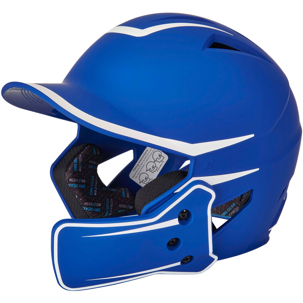 CHAMPRO BASEBALL HX LEGEND PLUS 2-TONE BSBLL HELMET WITH FLAP
