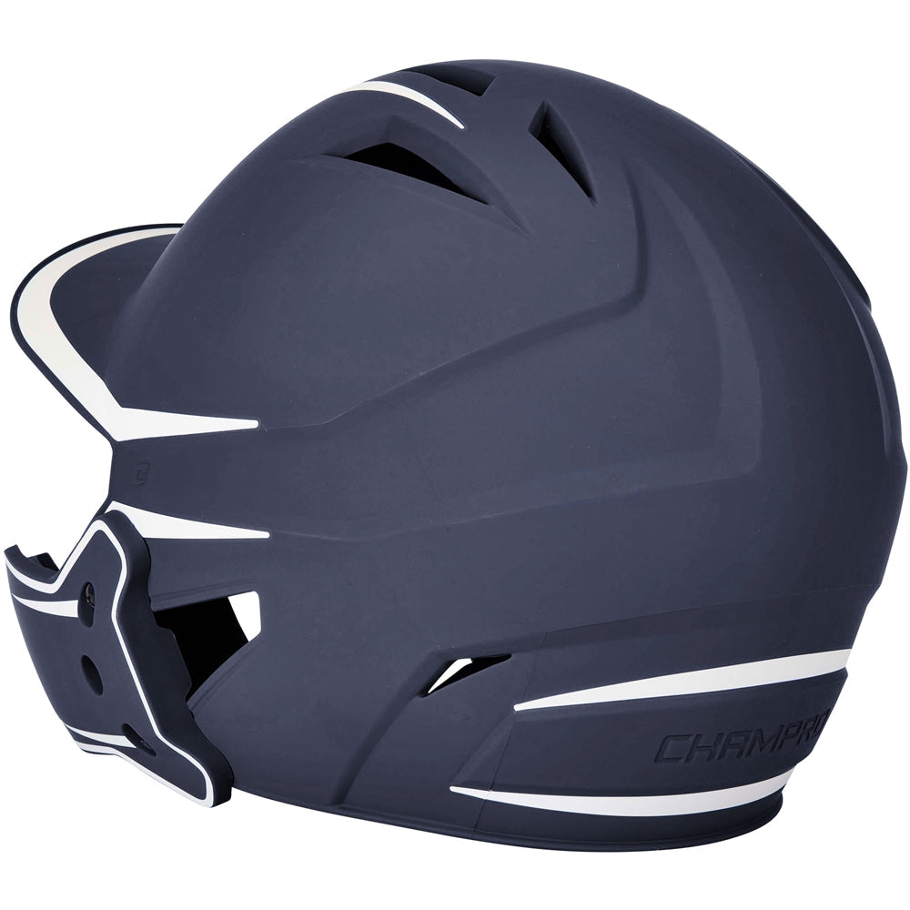 CHAMPRO BASEBALL HX LEGEND PLUS 2-TONE BSBLL HELMET WITH FLAP