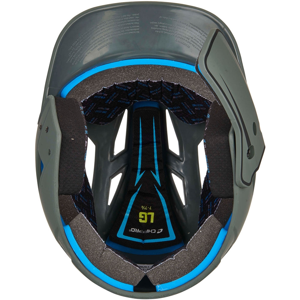 CHAMPRO BASEBALL HX LEGEND PLUS 2-TONE BSBLL HELMET WITH FLAP