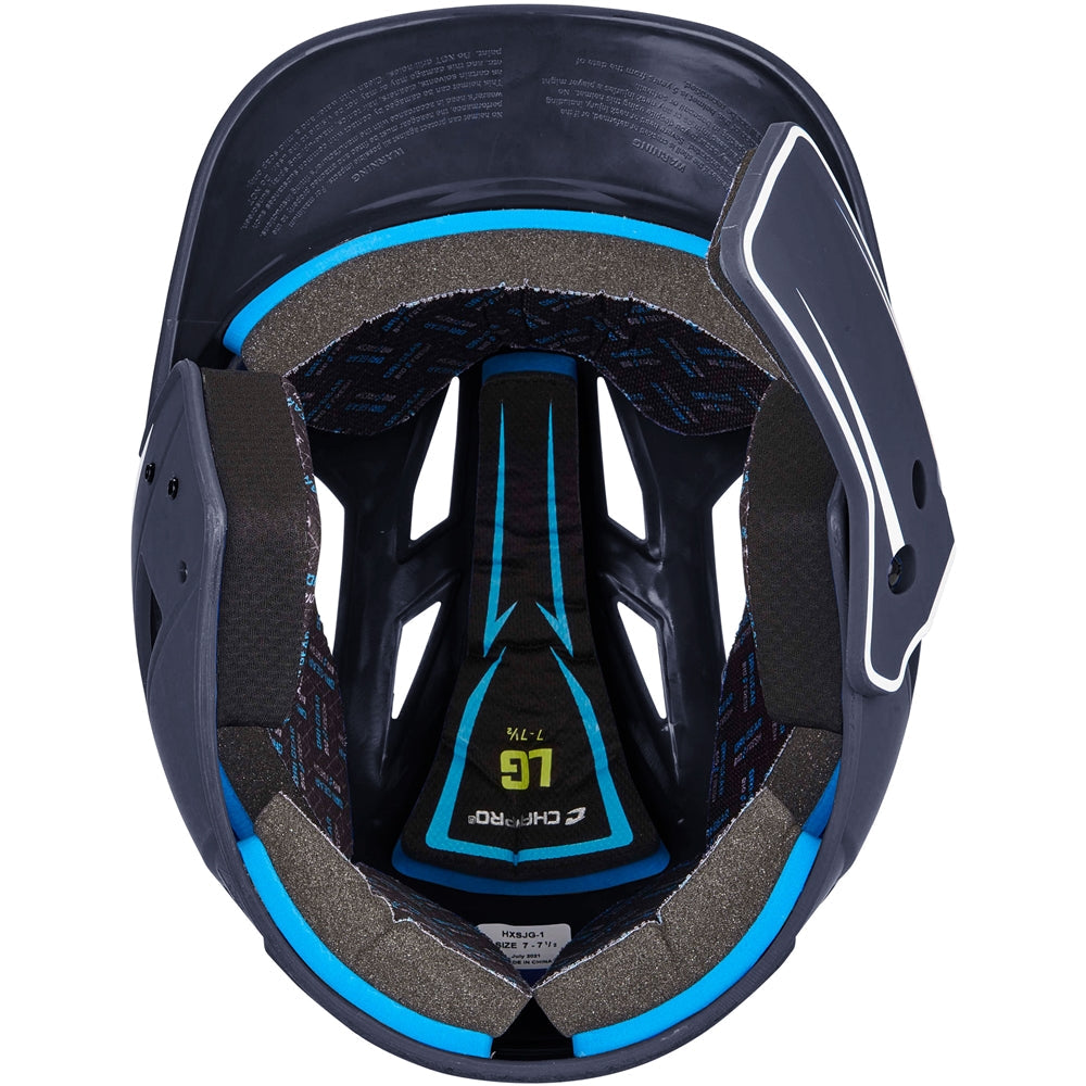 CHAMPRO BASEBALL HX LEGEND PLUS 2-TONE BSBLL HELMET WITH FLAP