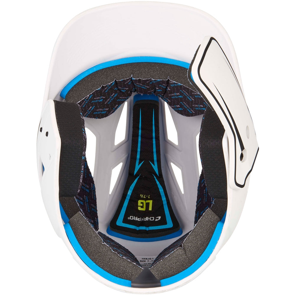 CHAMPRO BASEBALL HX LEGEND PLUS 2-TONE BSBLL HELMET WITH FLAP