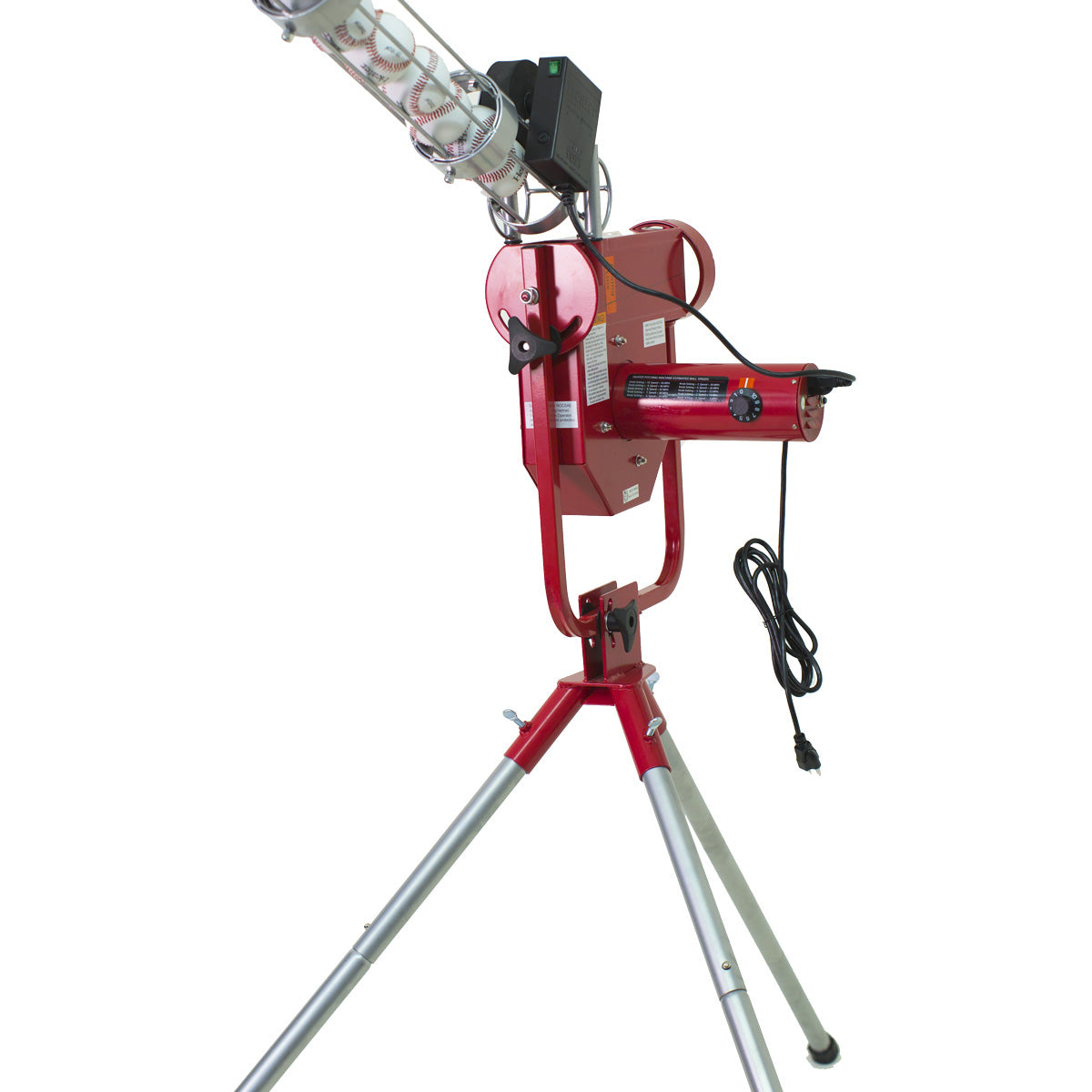 Heater Pro Fastball & Curveball Baseball Pitching Machine with Automatic Ball Feeder