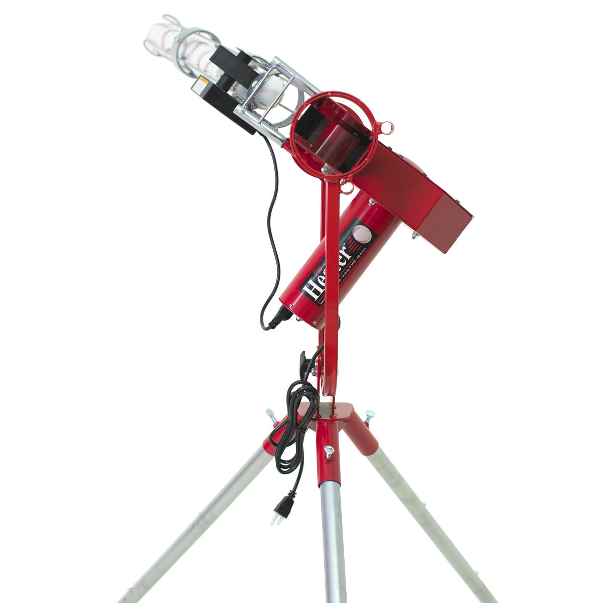 Heater Pro Fastball & Curveball Baseball Pitching Machine with Automatic Ball Feeder