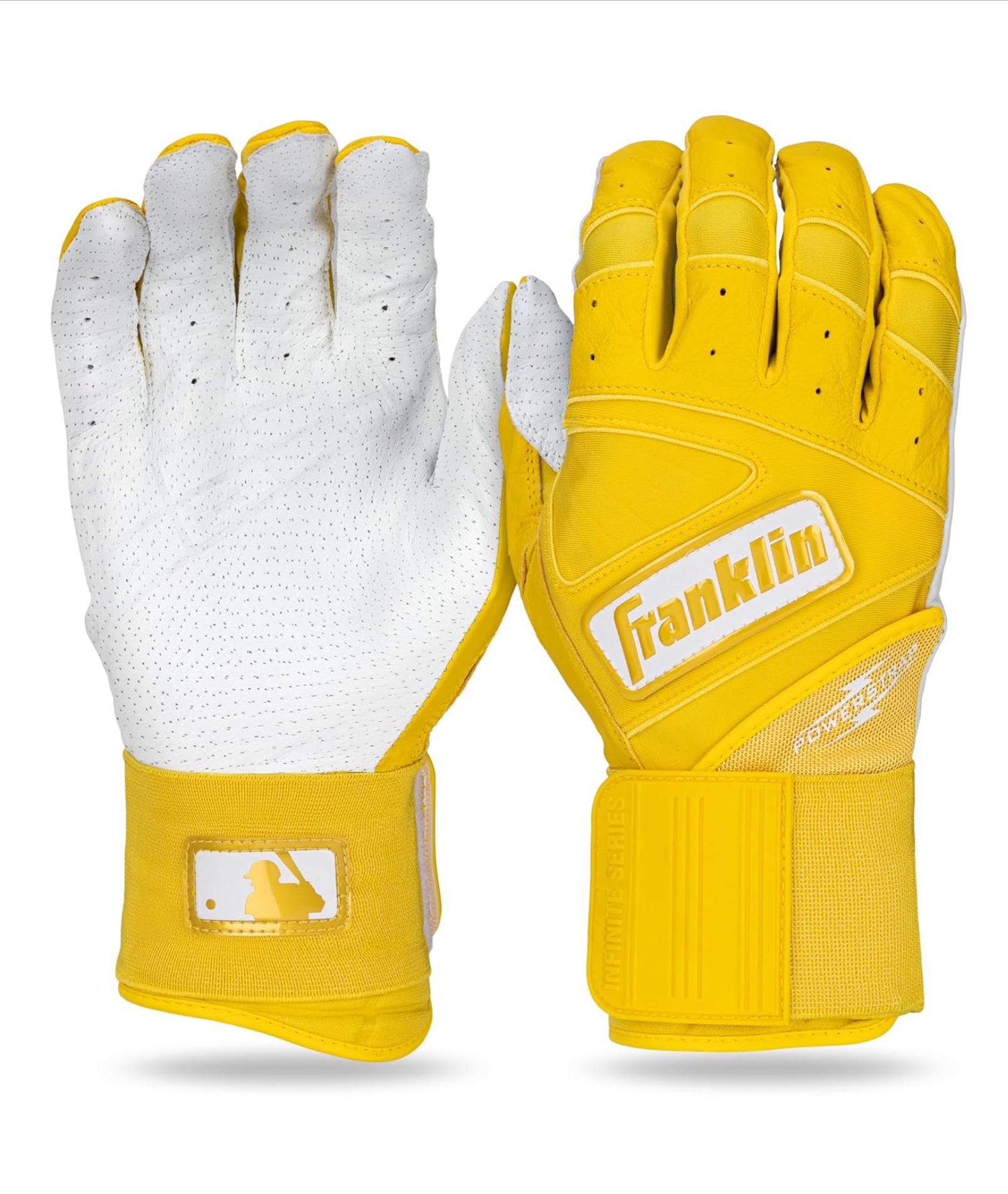 Franklin Infinite Power Men’s Batting Gloves Yellow SZ XL