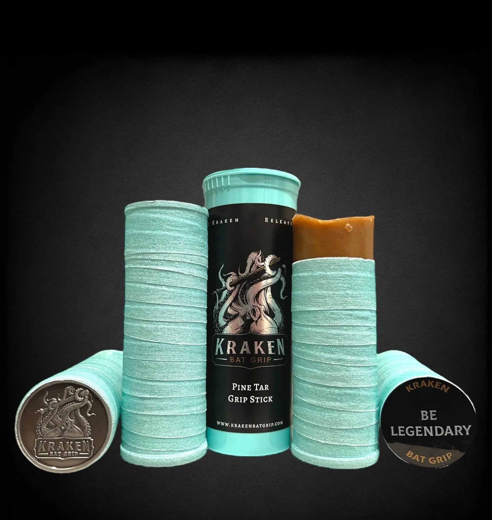 Kraken Death Grip Pine Tar Stick Ocean Blue