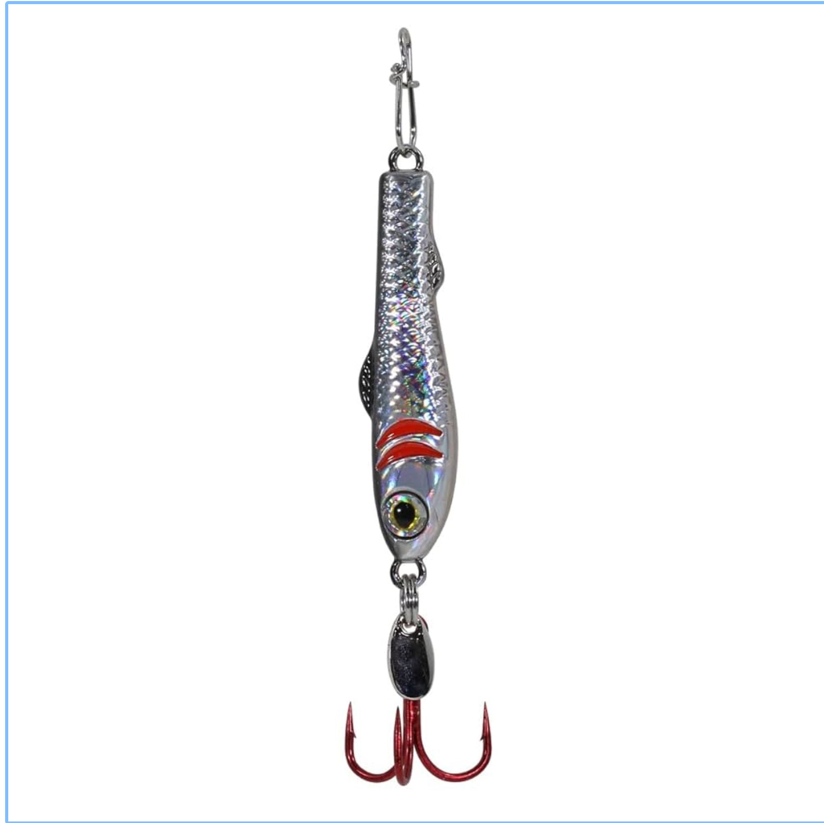 Clam Ice Fishing Jointed Pinhead Pro Silver Holo 16