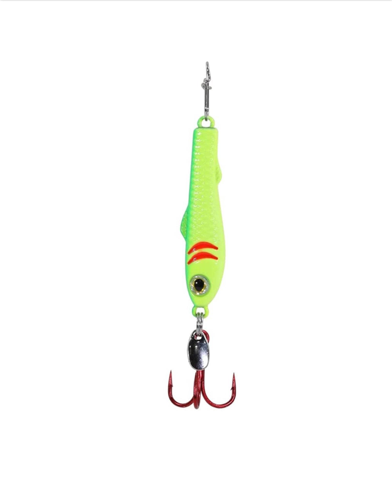 Clam Outdoors Ice Fishing Jointed Pinhead Pro Chart/Lime Glow 14