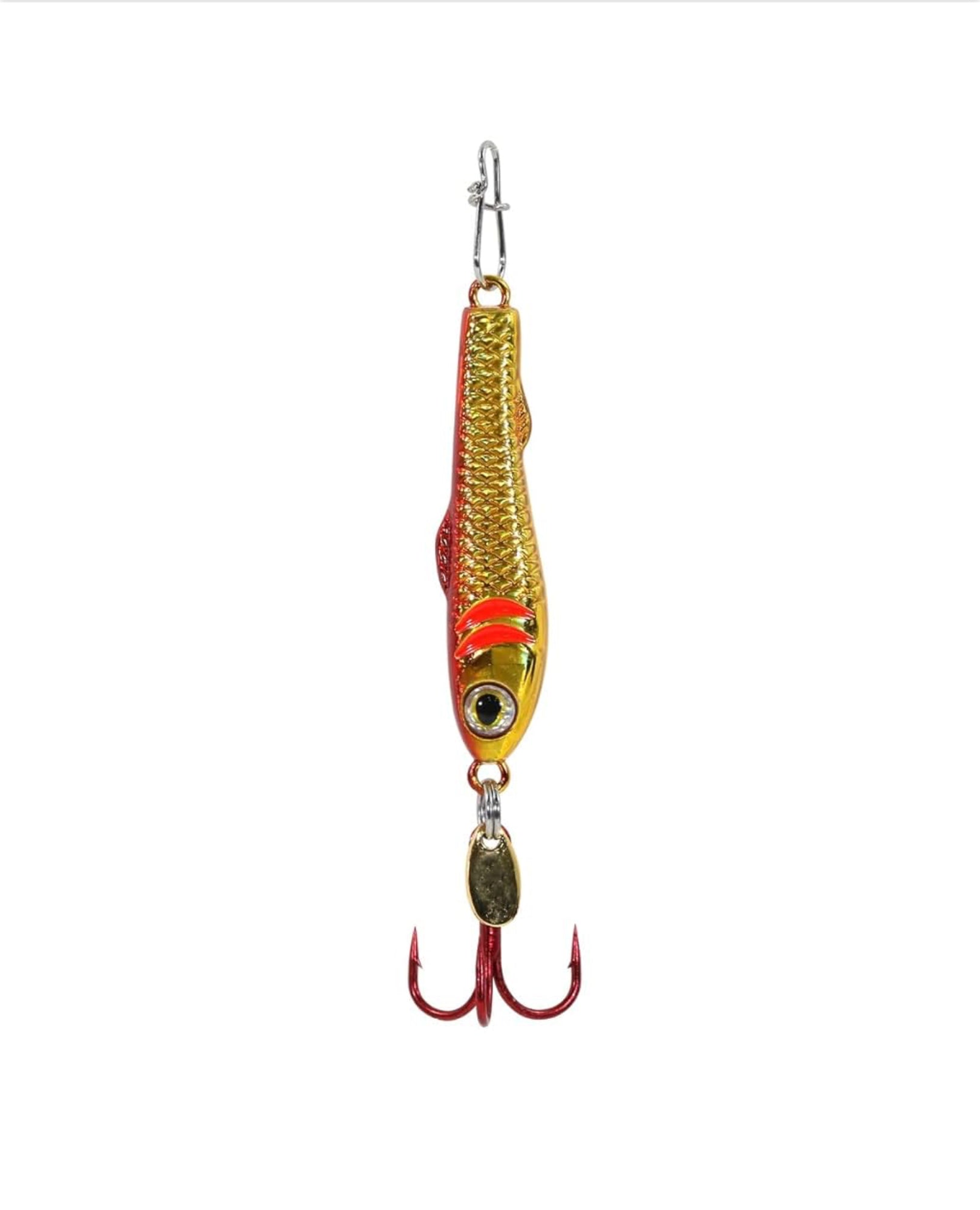 Clam Outdoors Ice Fishing Jointed Pinhead Pro Gold/Red 16