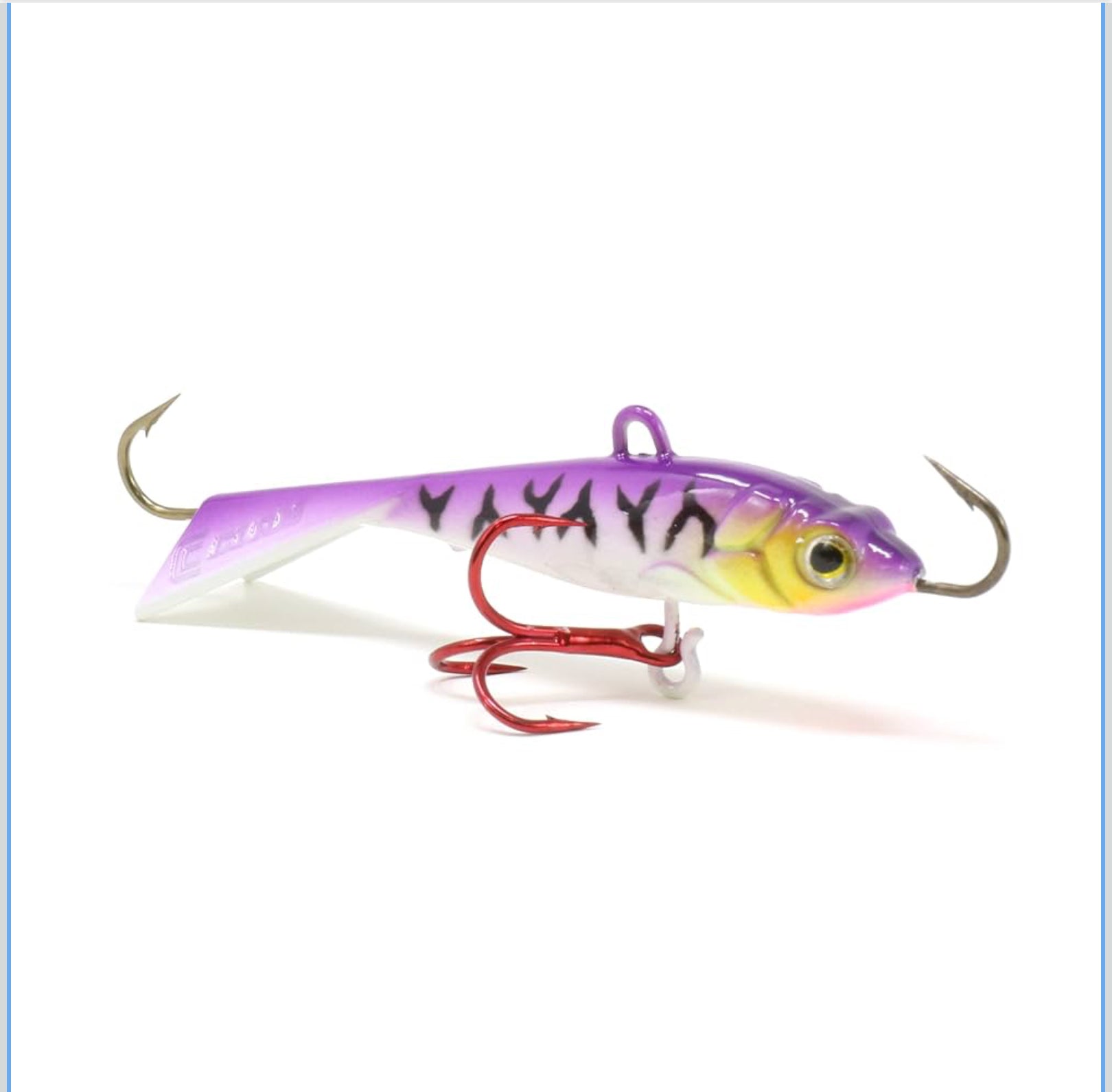 Clam Outdoors Ice Fishing Tikka Mino 16 Glow Purple Tiger