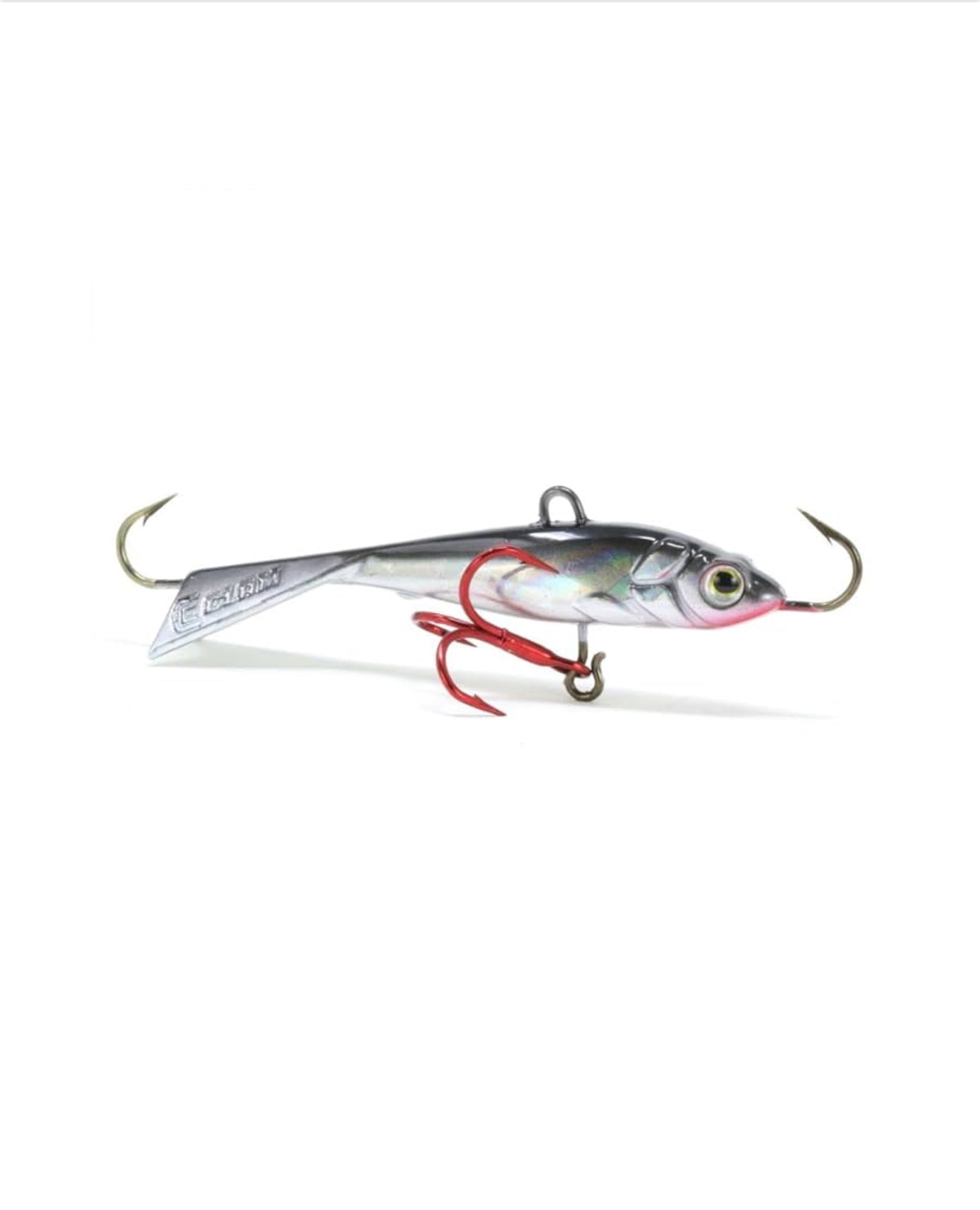 Clam Outdoors Ice Fishing Tikka Mino 16 Silver/Black Holo