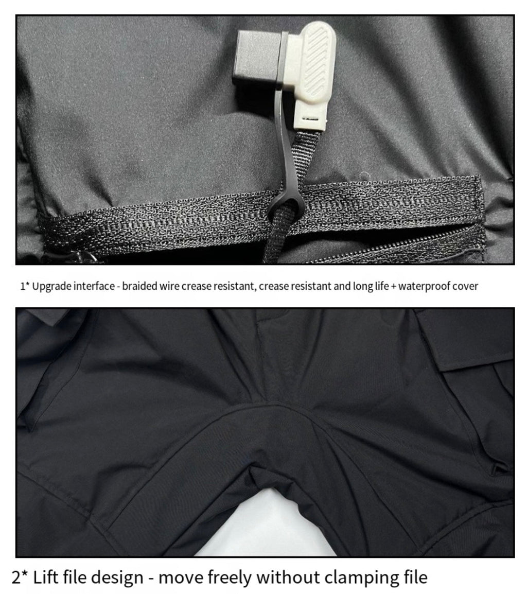 LITEGUEST 18-Zone Heated Pants for Extreme Cold Riding & Skiing