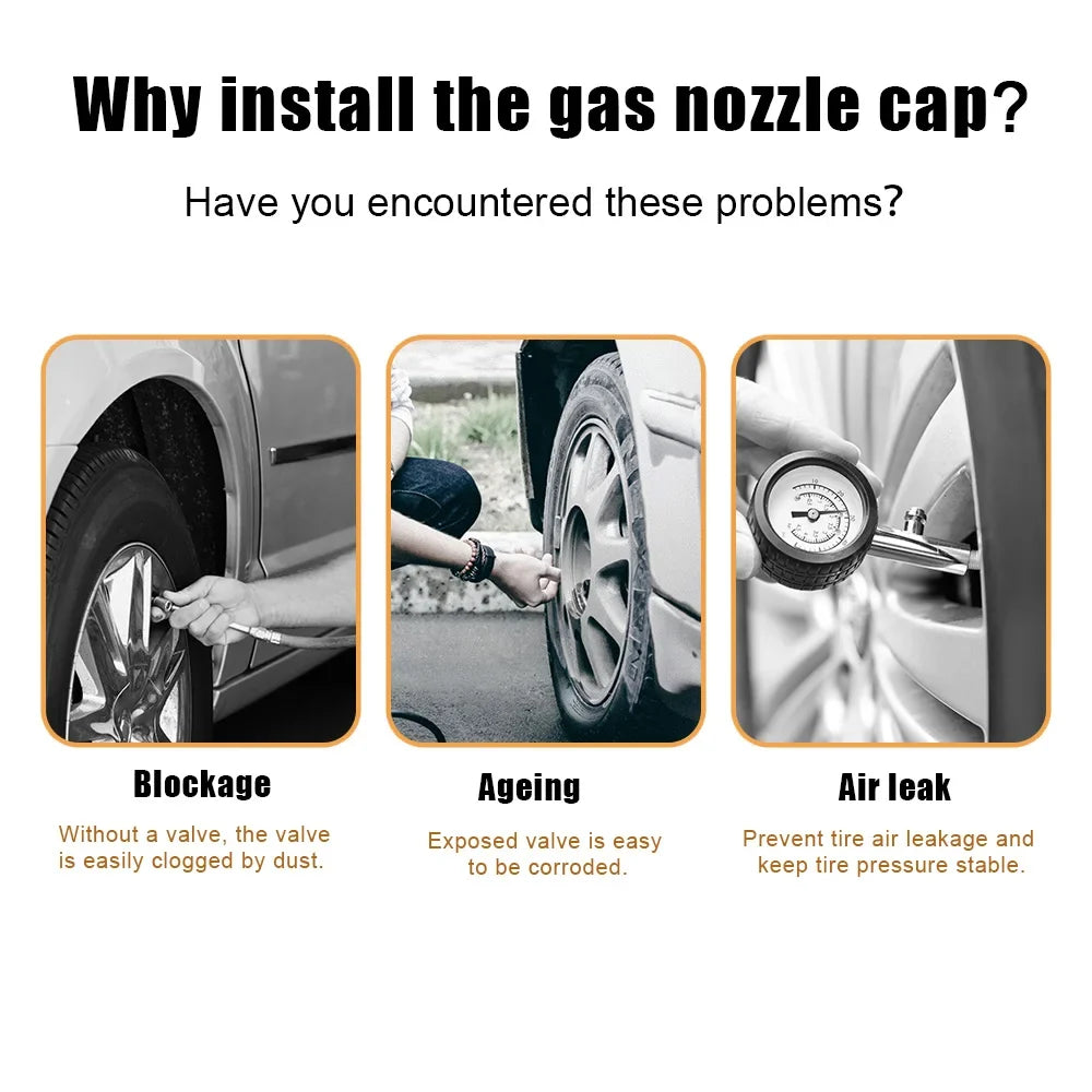 4PCS Skull Valve Stem Caps
