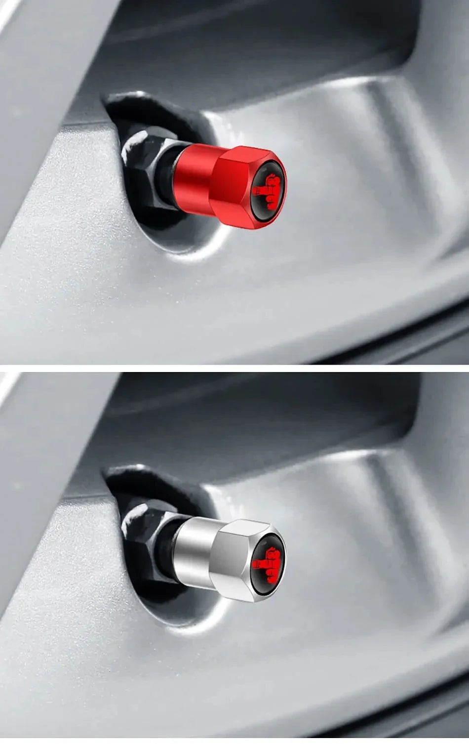 4PCS Aluminium Valve Stem Caps