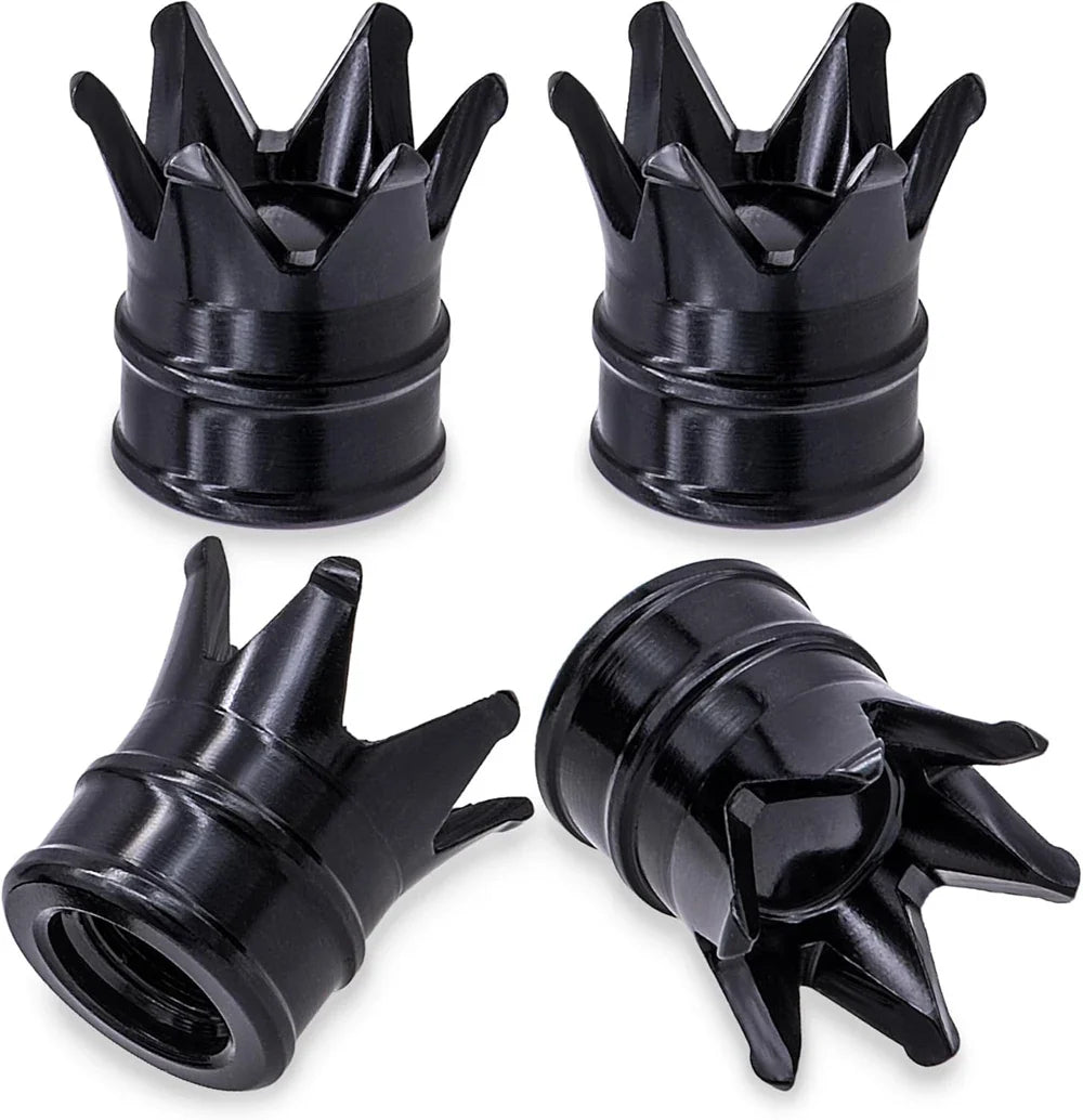 4PCS Crown Valve Stem Caps