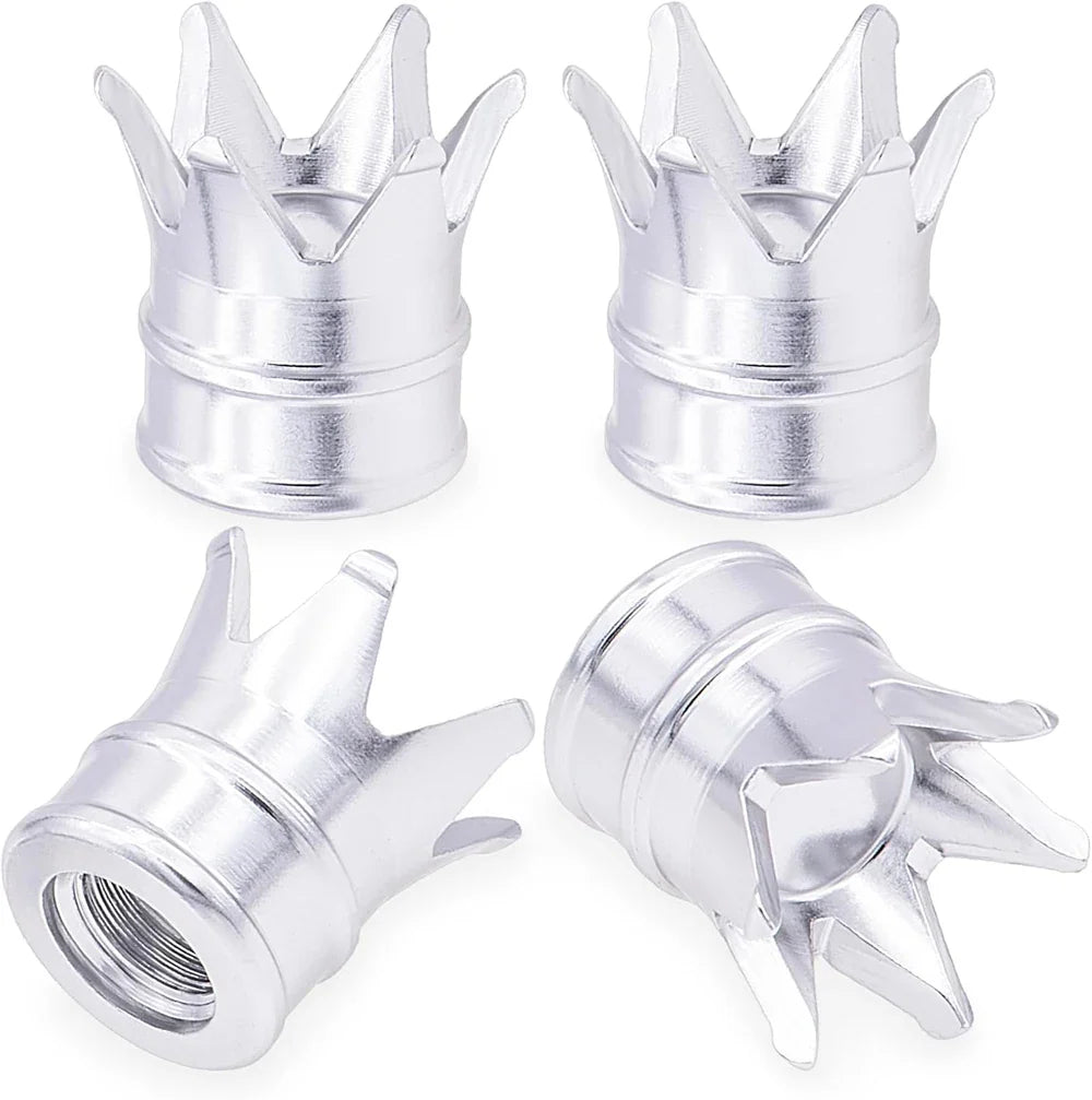 4PCS Crown Valve Stem Caps