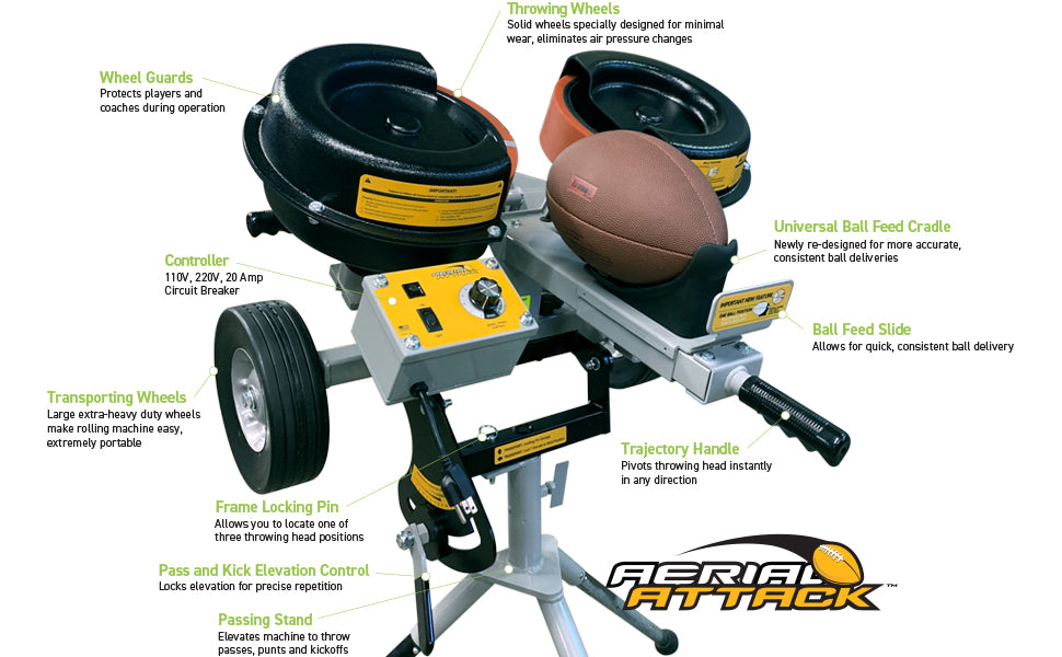 Throwing Practice Device Sports Attack Aerial Attack Football Throwing Machine – Kinni Sporting ...