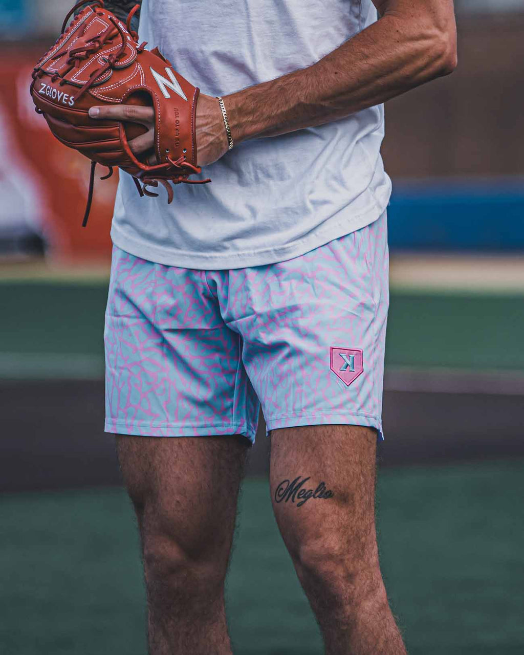 Youth Cotton Candy Elephant Print Training Shorts