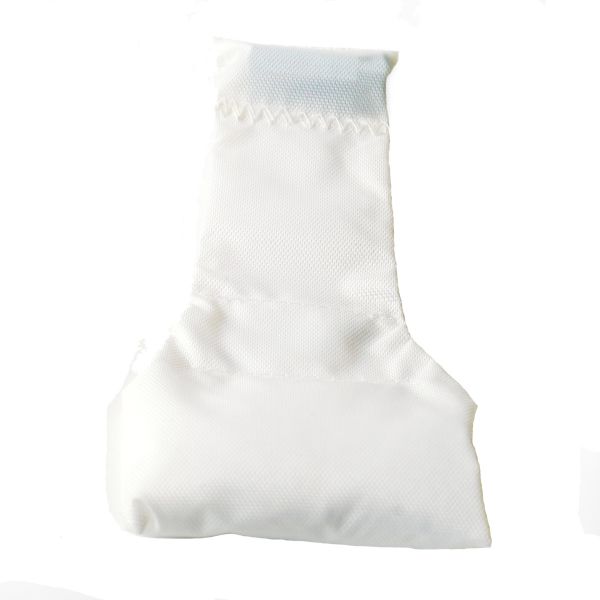F72B - Honig's White Nylon Stay-put Bean Bag