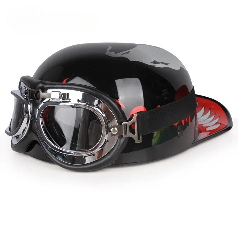 Vintage Half Motorcycle Helmet