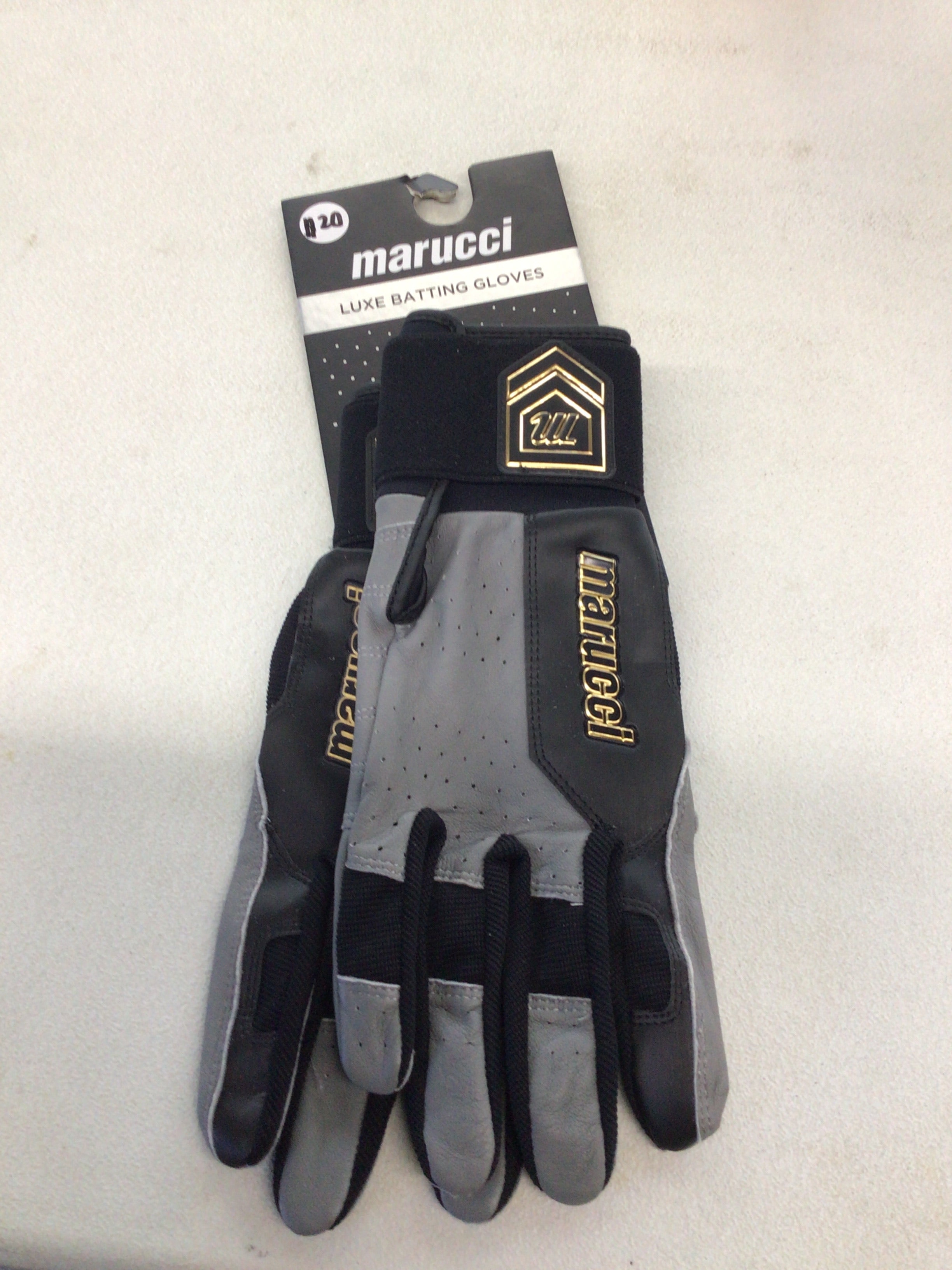 Marucci Luxe Batting Gloves Black&Gray