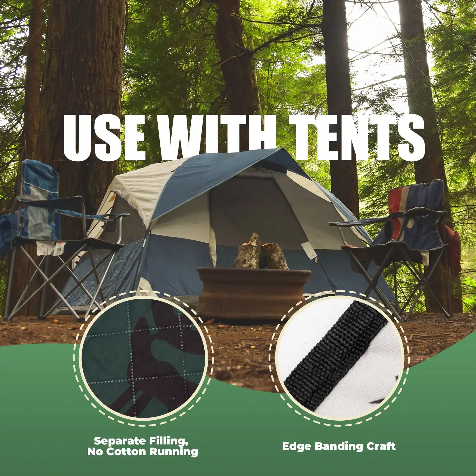 Outdoor Picnic Mat - Waterproof, Heat-Insulating, Spacious for 6-8 People