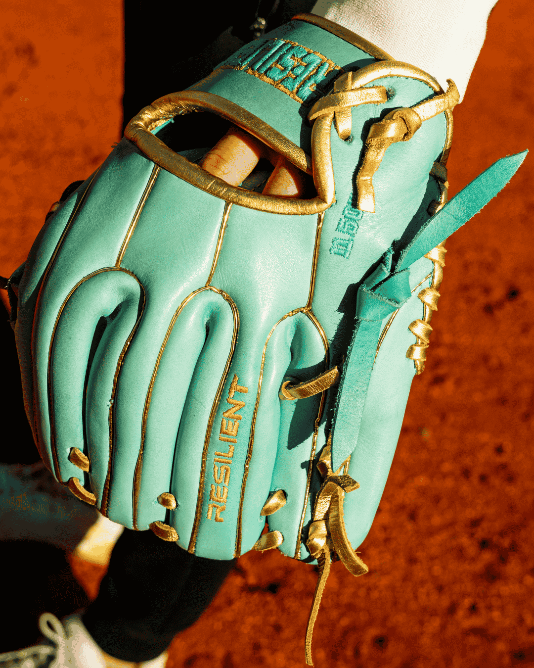 Relic MXT Series - Mint & Gold Baseball Glove