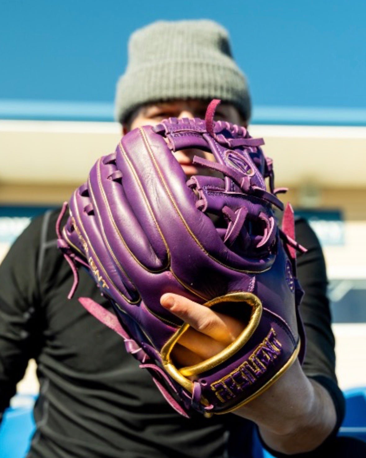 Relic MXT Series - Purple & Gold Ball Glove