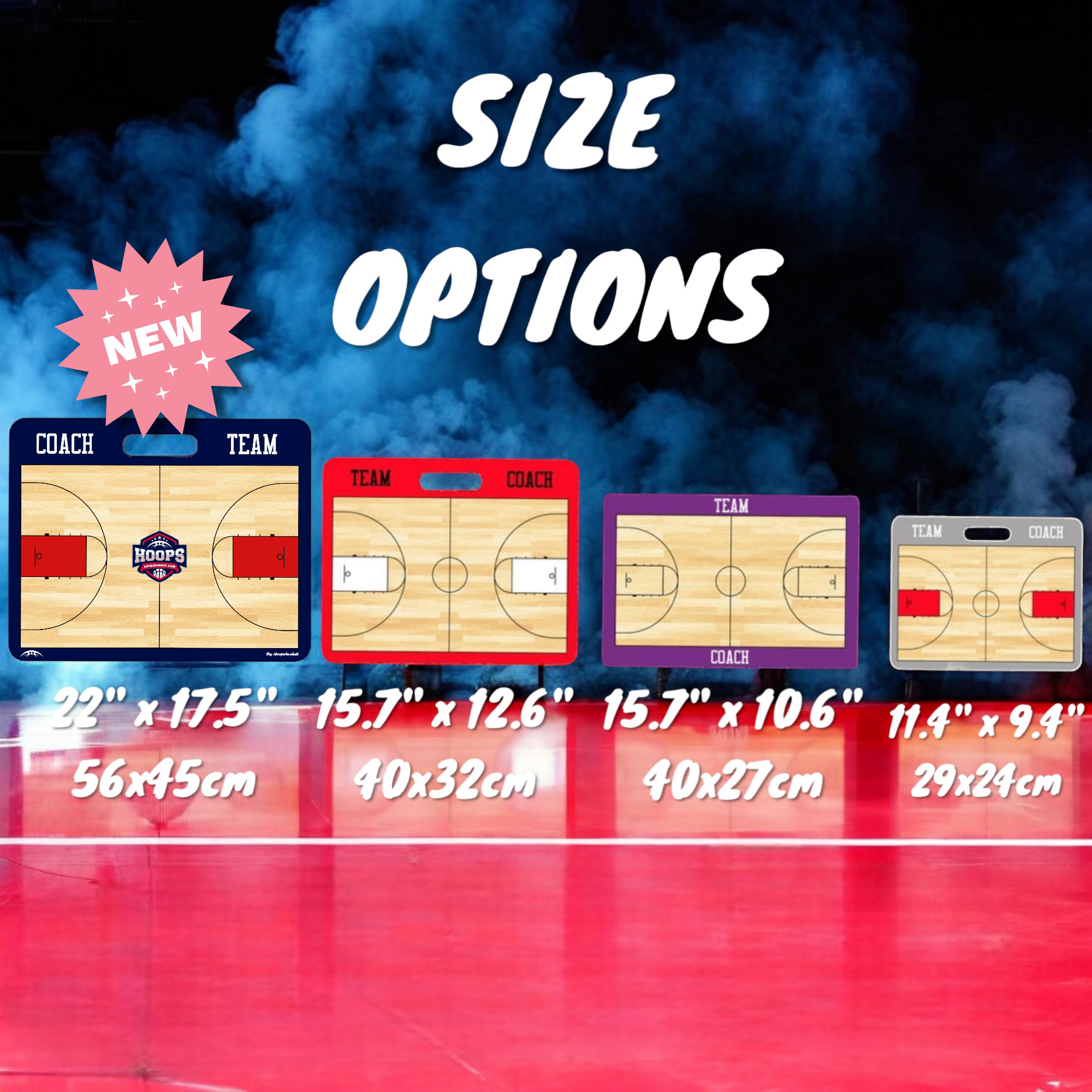 Custom Men's NCAA Basketball Coaching Board 22 x 17.5 in (Magnetic)