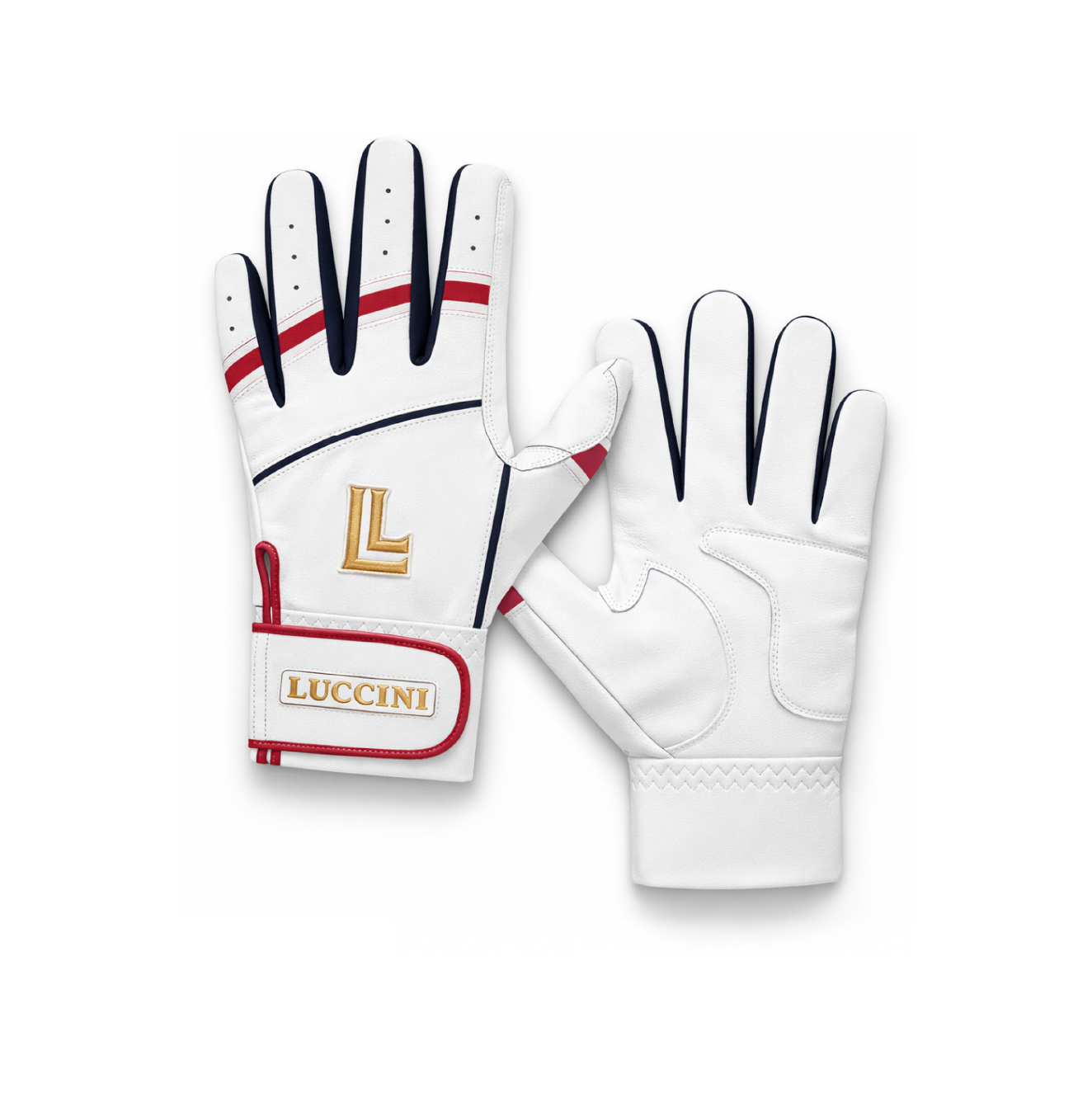 Batting Gloves - Americana Series - White/Red/Navy