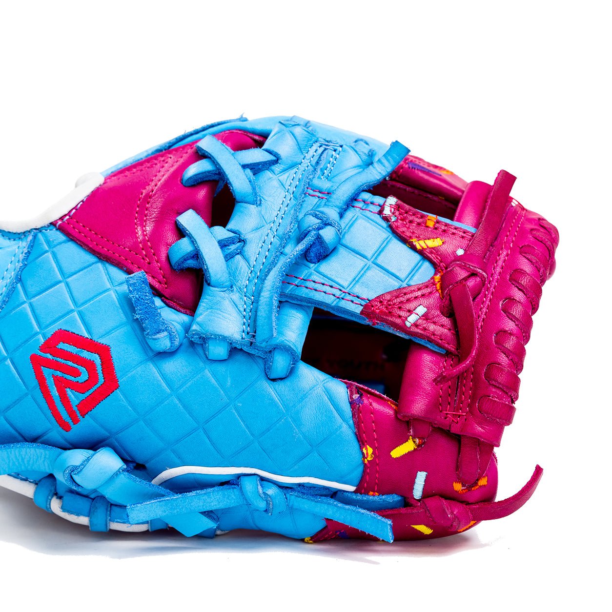 Youth Ball Glove - Ice Cream (Cotton Candy Blue and Pink)