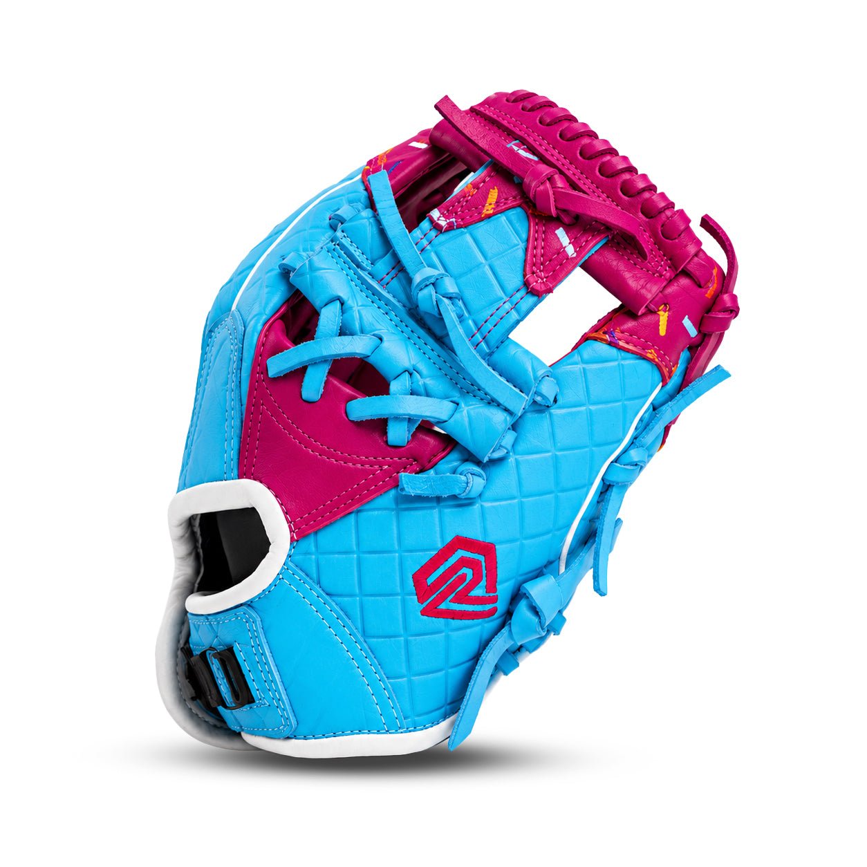 Youth Ball Glove - Ice Cream (Cotton Candy Blue and Pink)
