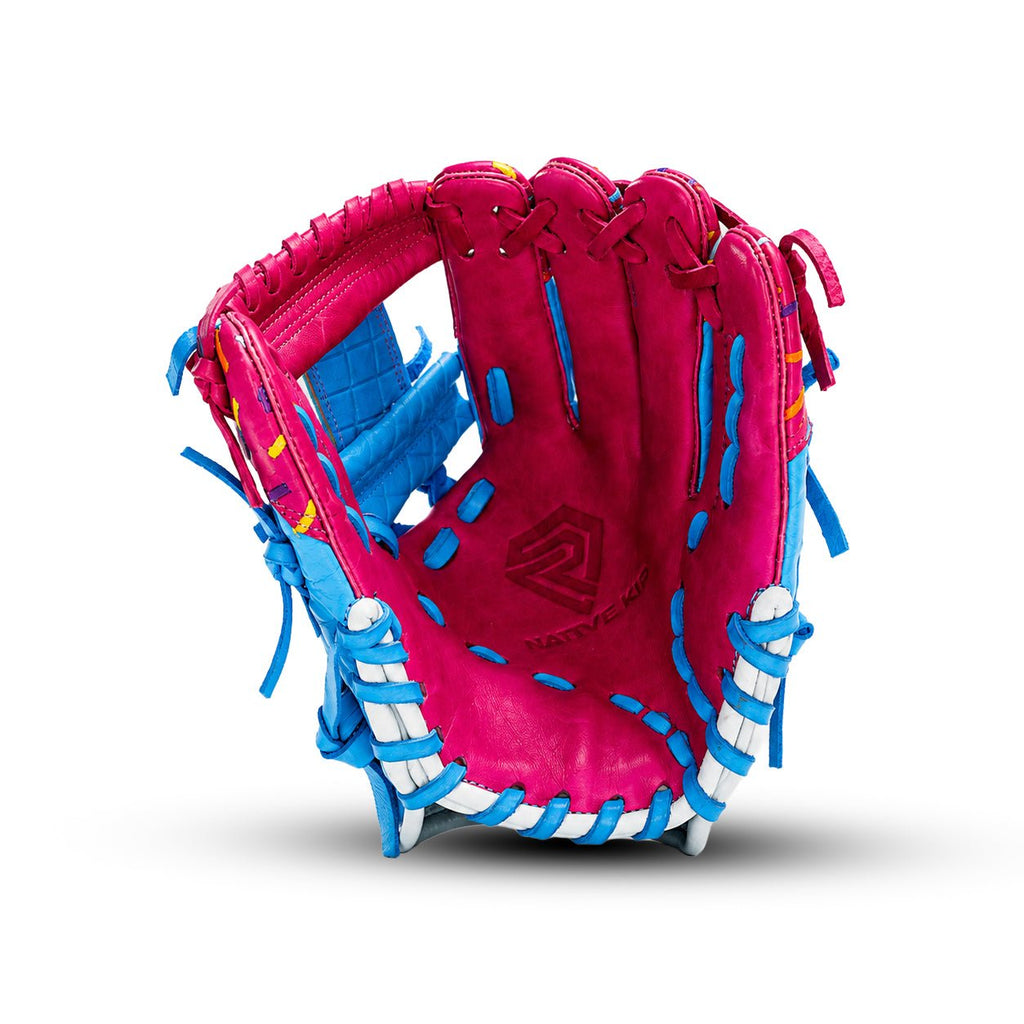 Youth Ball Glove - Ice Cream (Cotton Candy Blue and Pink)