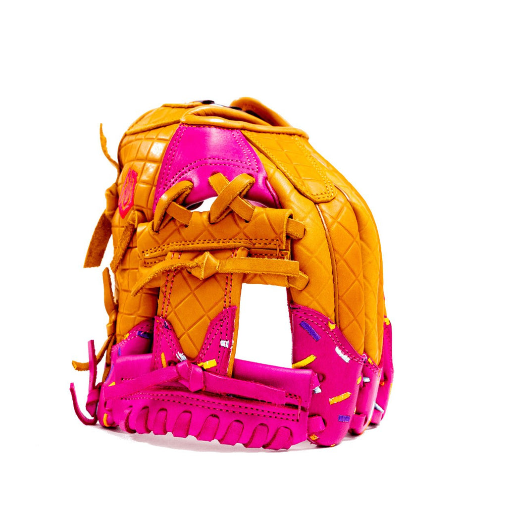 Youth Baseball Glove - Ice Cream glove (Strawberry & Sprinkles)