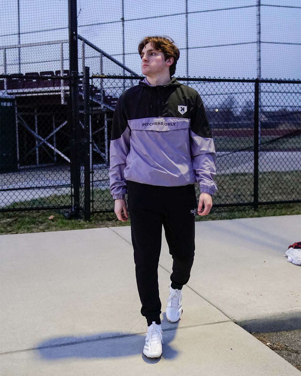 Youth Black/Charcoal Windbreaker