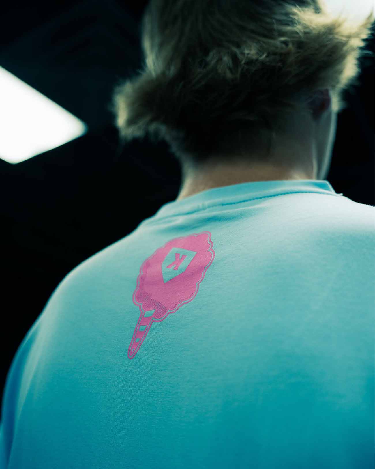 Cotton Candy Blue Tee