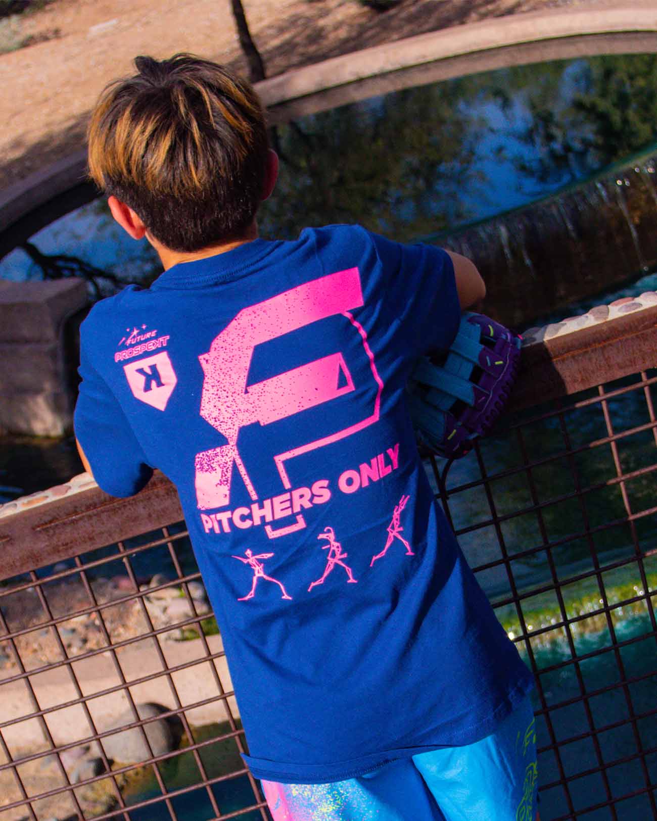 Youth Future Prospects Galaxy Tee - Navy
