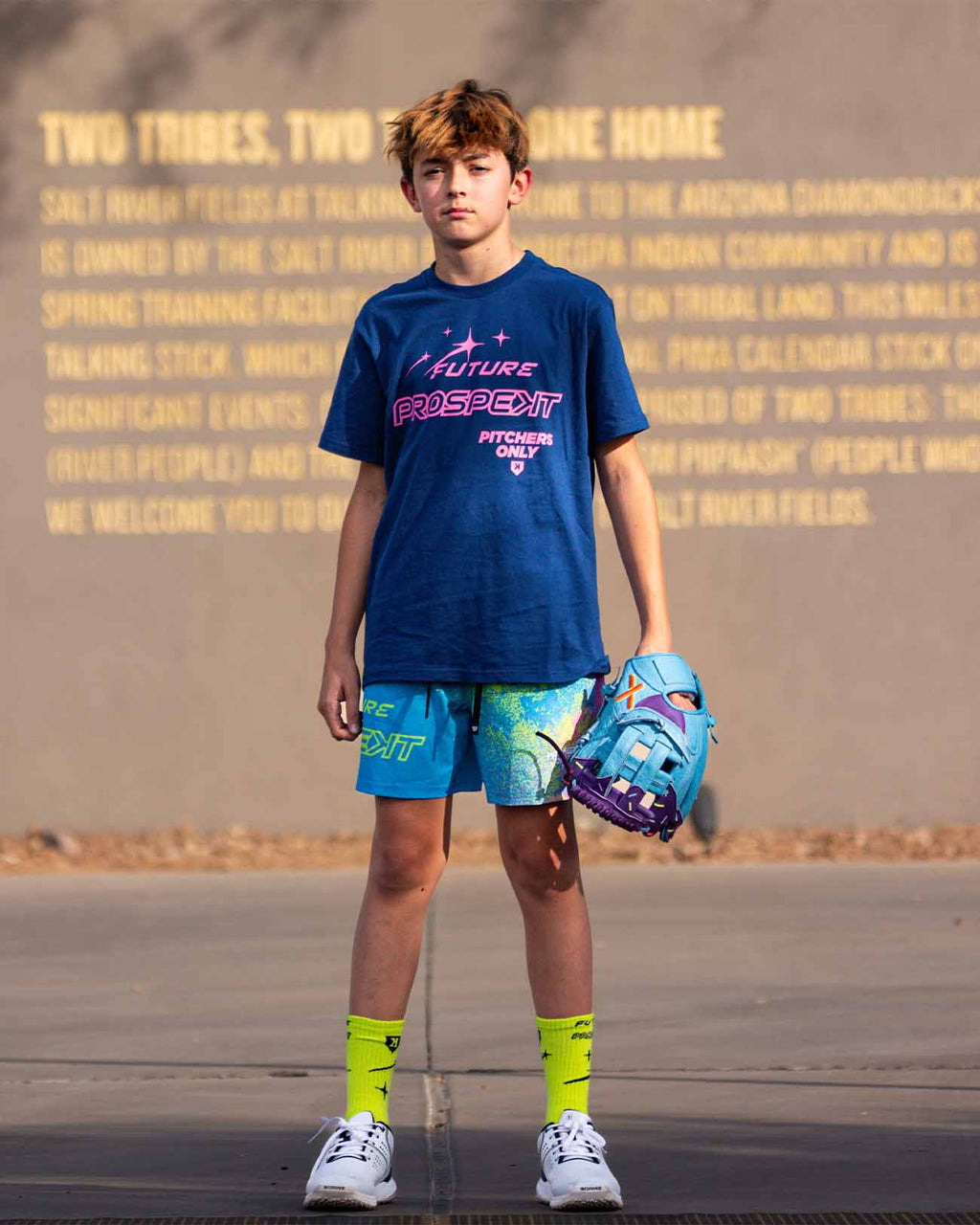 Youth Future Prospects Galaxy Tee - Navy