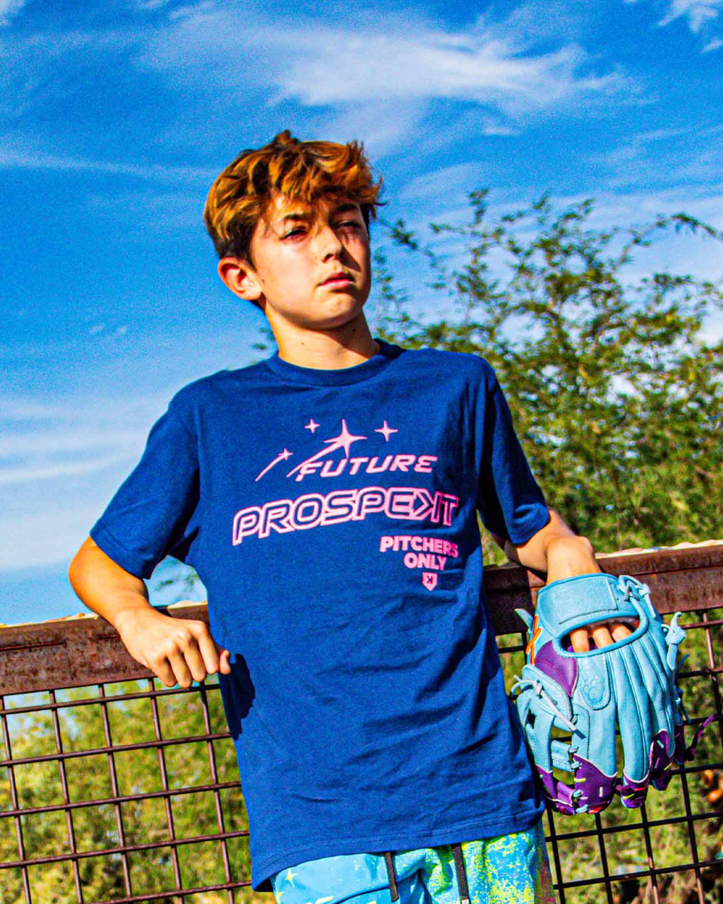 Youth Future Prospects Galaxy Tee - Navy