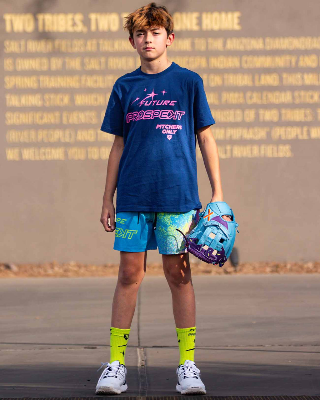 Youth Future Prospects Training Shorts - Blue