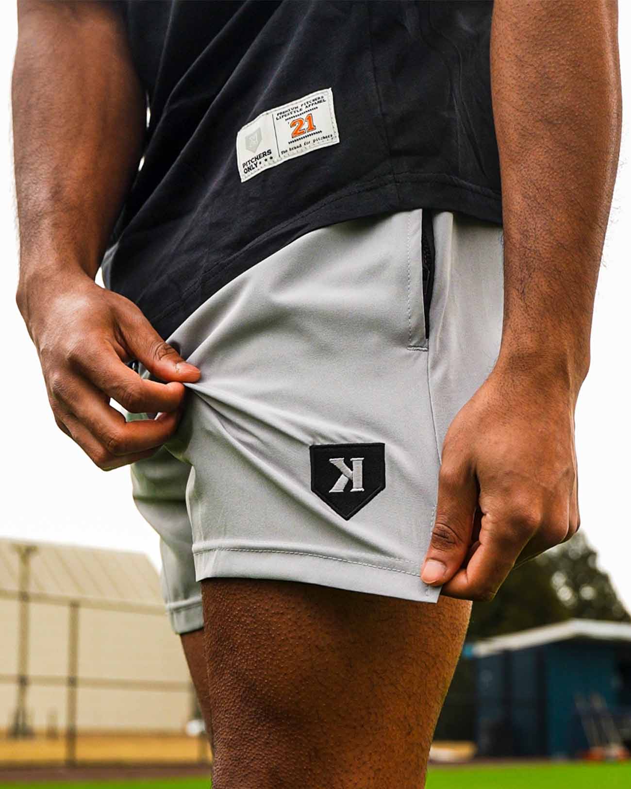 Youth Gray Training Shorts