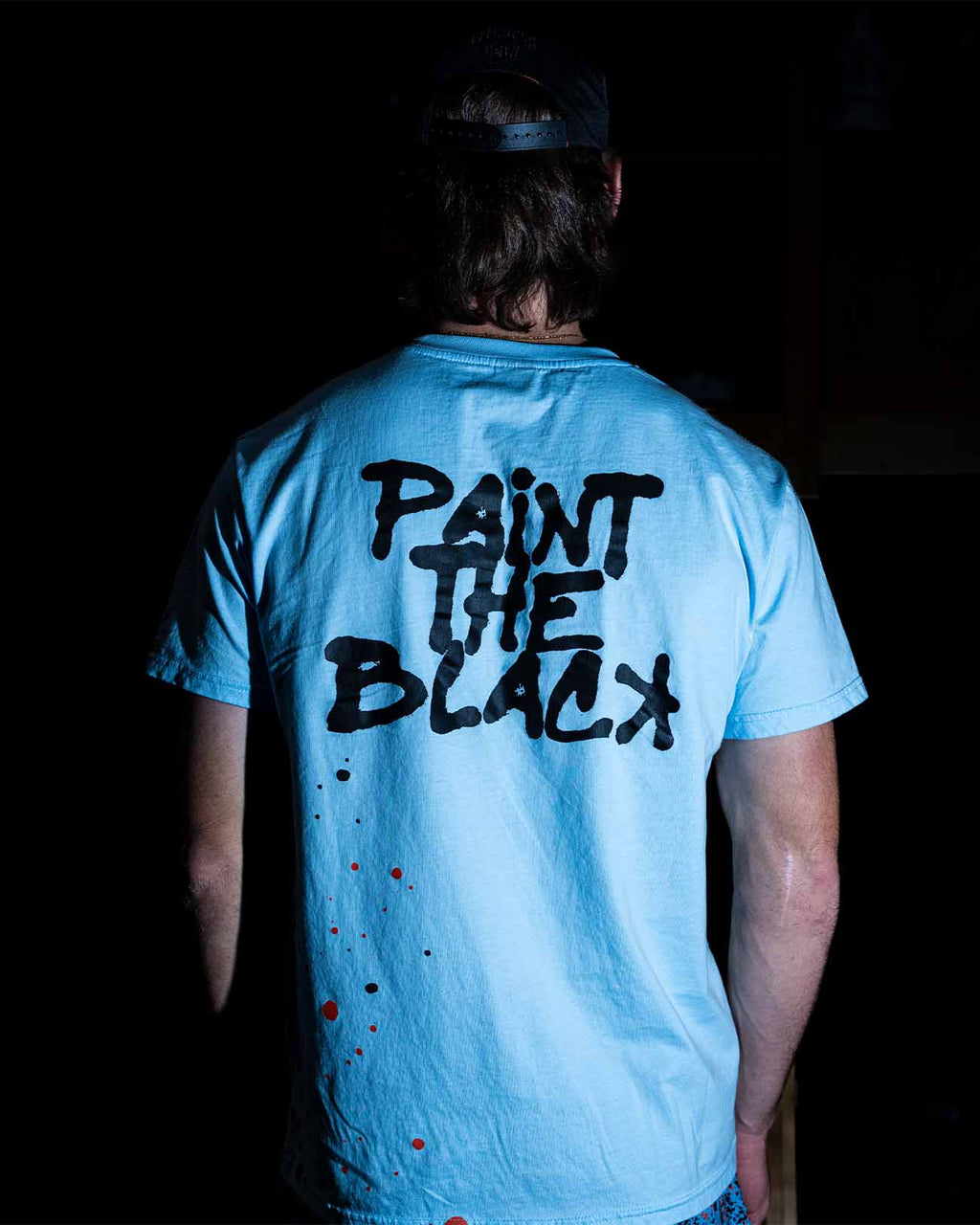Paint The Black Tee - Bullpen Blue